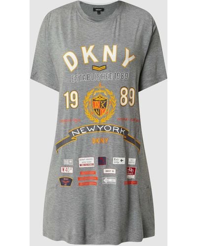 DKNY Nachthemd Met Logo's - Grijs