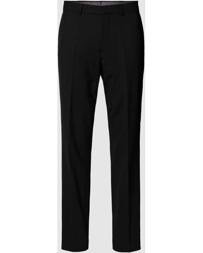 S.oliver Regular Fit Pantalon Met Persplooien - Zwart