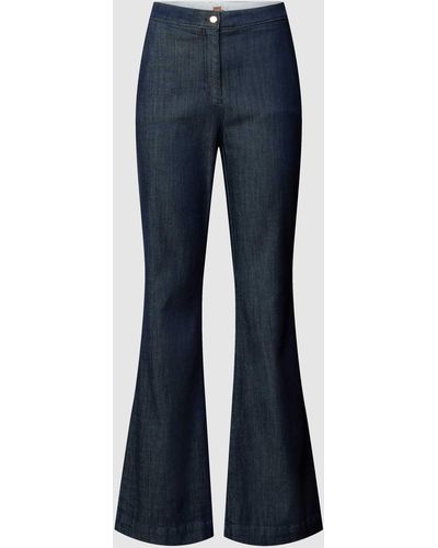 BOSS Flared Jeans Met Franse Steekzakken - Blauw