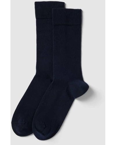 s.Oliver RED LABEL Socken aus Bio-Baumwolle im 2er-Pack - Blau
