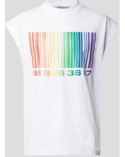 VTMNTS T-Shirt mit Motiv-Print - Weiß