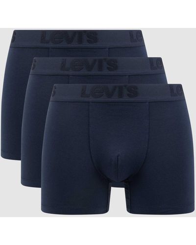 Levi's Trunks mit Stretch-Anteil im 3er-Pack - Blau