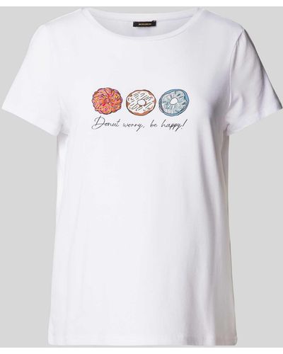 MORE&MORE T-Shirt mit Motiv-Print - Grau