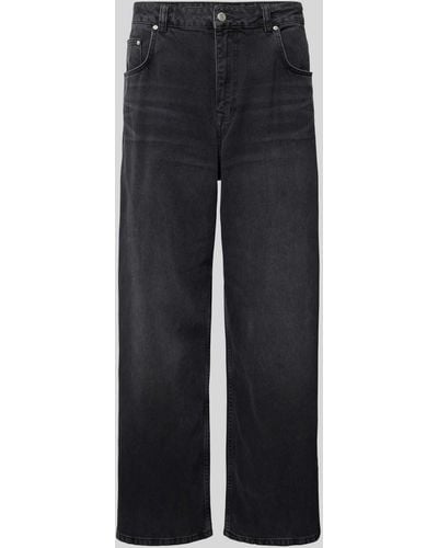 Review Jeans mit 5-Pocket-Design - Schwarz