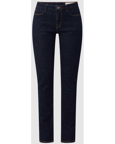 Esprit Slim Fit Mid Rise Jeans mit Stretch-Anteil - Blau
