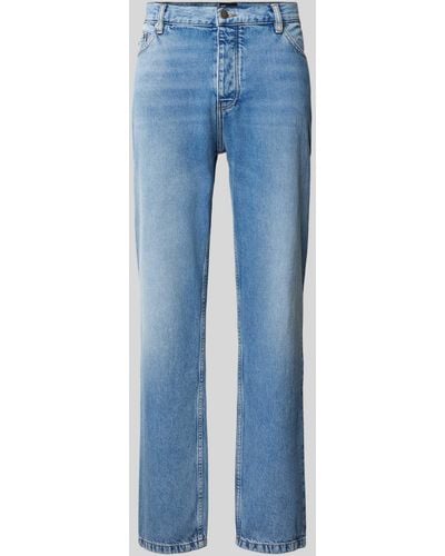 The Kooples Straight Fit Jeans im 5-Pocket-Design - Blau