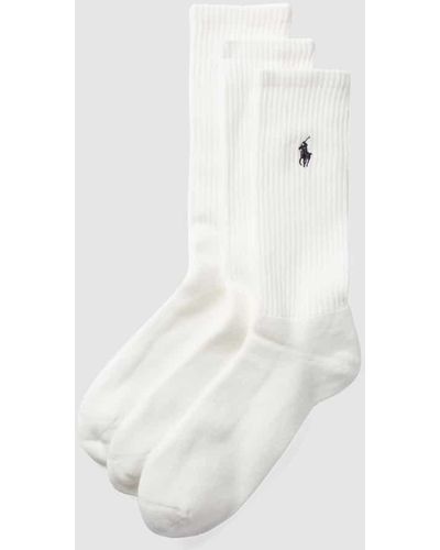 Polo Ralph Lauren Socken mit Stretch-Anteil im 3er-Pack - Weiß