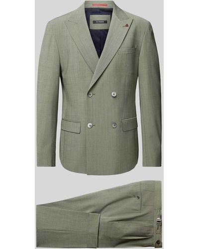 Roy Robson Anzug im unifarbenen Design - Grün