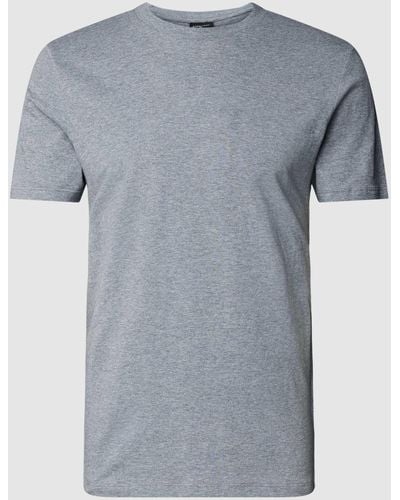 Strellson T-Shirt mit Rundhalsausschnitt und kurzen Ärmeln - Grau