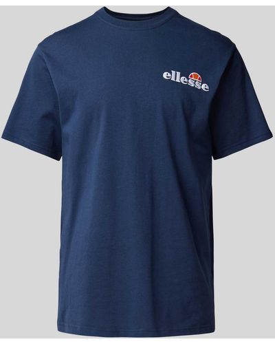 Ellesse T-shirt Met Labelstitching - Blauw