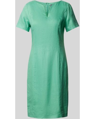 White Label Knielanges Kleid mit V-Ausschnitt - Grün