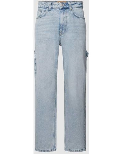Review Jeans mit 5-Pocket-Design - Blau