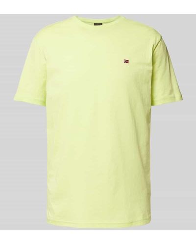Napapijri T-Shirt mit Rundhalsausschnitt Modell 'SALIS' - Gelb