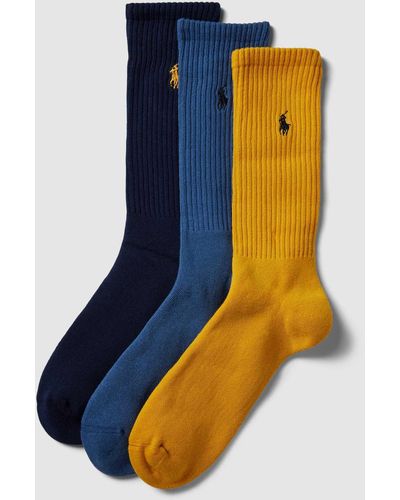 Polo Ralph Lauren Socken mit Label-Print im 3er-Pack - Blau