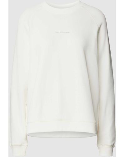 Marc O' Polo Sweatshirt Met Labelprint - Naturel