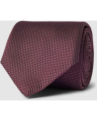 BOSS Krawatte mit Allover-Muster - Lila