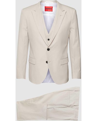HUGO Anzug mit 2-Knopf-Sakko Modell 'Henry/Getlin' - Weiß
