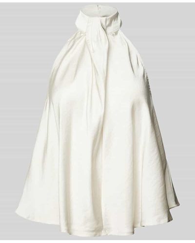 Mbym Blusentop mit Neckholder Modell 'Zuzela' - Weiß