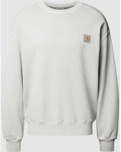 Carhartt Sweatshirt mit Label-Detail - Grau