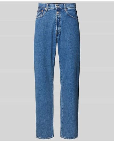 Replay Straight Fit Jeans im 5-Pocket-Design Modell '901' - Blau