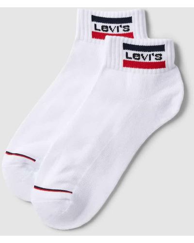 Levi's Socken mit Label-Details im 2er-Pack - Weiß