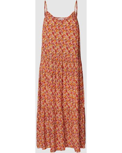 Saint Tropez Mini-jurk Met All-over Motief - Oranje