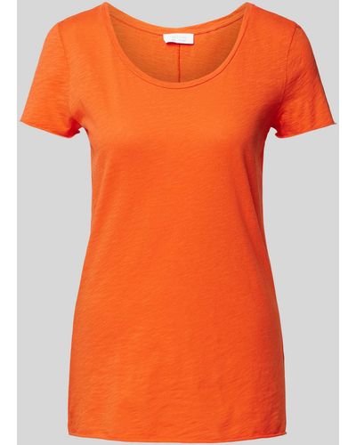 Rich & Royal T-Shirt mit Rundhalsausschnitt - Orange