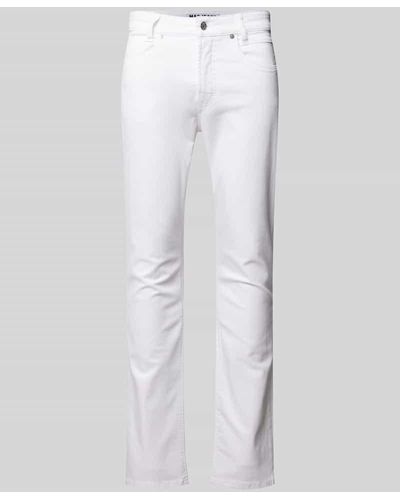 M·a·c Jeans im 5-Pocket-Design Modell "ARNE PIPE" - Weiß