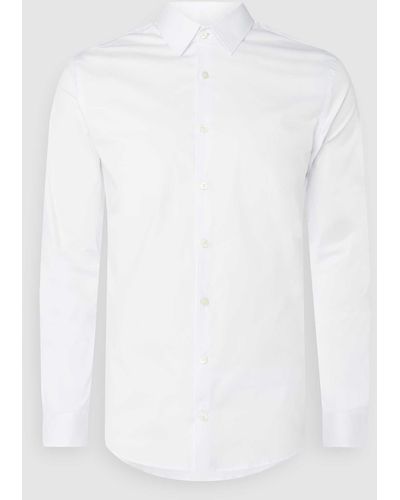 Tiger Of Sweden Super Slim Fit Business-Hemd mit Stretch-Anteil - Weiß