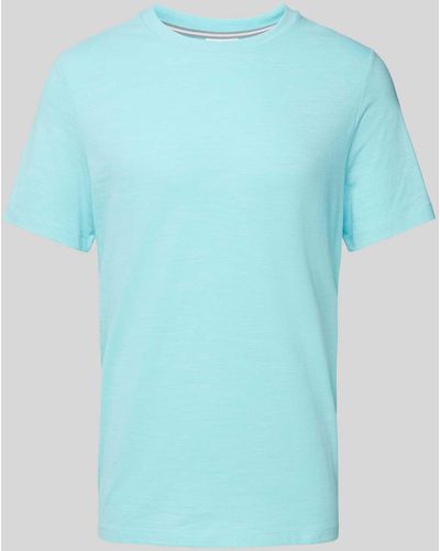 S.oliver T-shirt Met Melangelook - Blauw