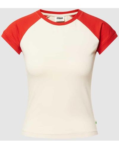 Urban Classics T-Shirt mit Raglanärmeln Modell 'Ladies' - Rot