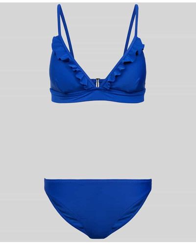 Shiwi Bikini mit Volants Modell 'Beau' - Blau