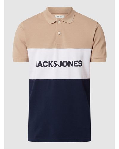 Jack & Jones Poloshirt Van Piqué - Blauw