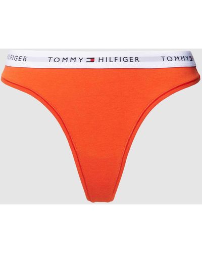 Tommy Hilfiger String mit elastischem Logo-Bund - Orange