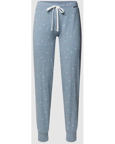 SKINY Pyjamahose mit elastischem Bund Modell 'Every Night' - Blau