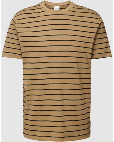 Mango T-Shirt mit Streifenmuster Modell 'french' - Natur