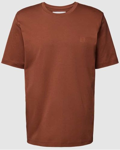 Baldessarini T-Shirt mit Label-Detail Modell 'Tantro' - Braun