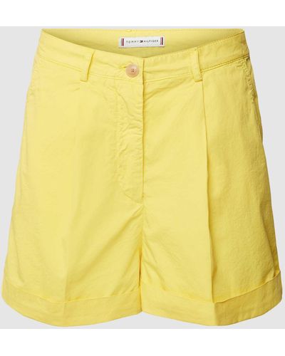 Tommy Hilfiger Shorts mit fixierten Beinumschlägen - Gelb