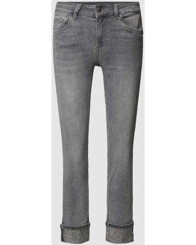 Liu Jo Skinny Fit Jeans im 5-Pocket-Design Modell 'MONROE' - Grau