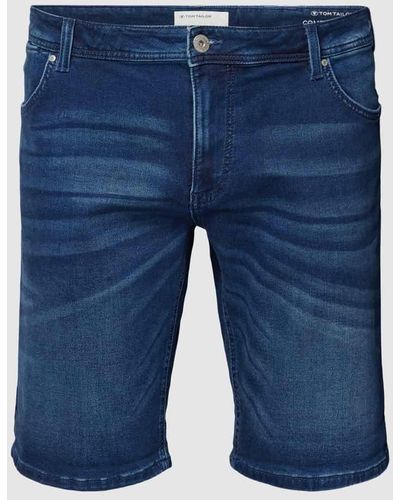 Tom Tailor PLUS SIZE Jeansshorts mit Gesäßtaschen - Blau