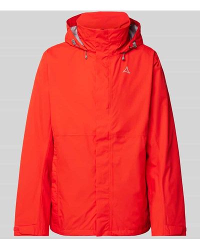Schoeffel Jacke mit Label-Print Modell 'GMUND' - Rot