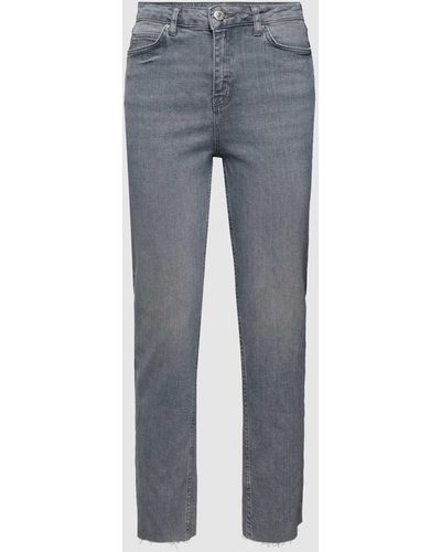 Review Straight Leg Jeans im 5-Pocket-Design - Grau