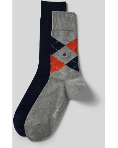 Burlington Socken mit elastischem Rippenbündchen im 2er-Pack Modell - Natur