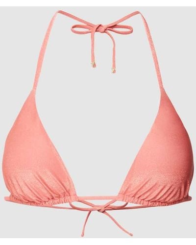 Guess Bikini-Oberteil mit Neckholder - Pink