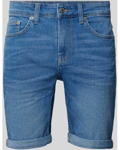 Only & Sons Regular Fit Jeansshorts im 5-Pocket-Design Modell 'PLY' - Blau