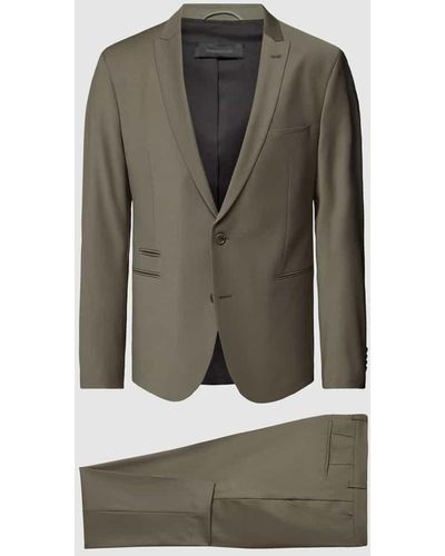 DRYKORN Slim Fit Anzug mit Webmuster Modell 'IRVING' - Grau