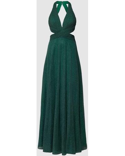 Luxuar Abendkleid mit Neckholder - Grün