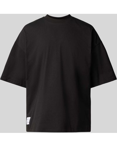 Alpha Industries T-Shirt mit Label-Patch Modell 'LOGO' - Schwarz