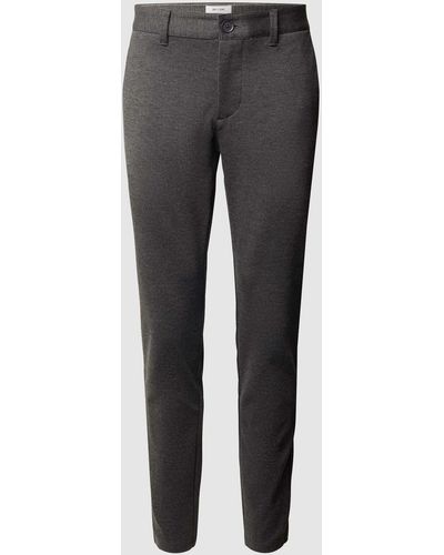 Only & Sons Chino Met Stretch - Grijs