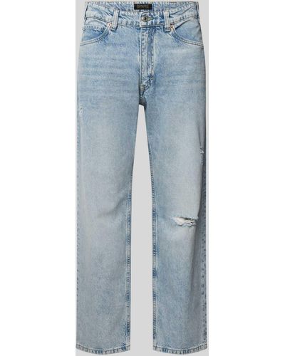 DRYKORN Jeans im Destroyed-Look Modell 'BAGGZY' - Blau